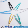 Plastic surgical locking tweezers medical plastic forceps